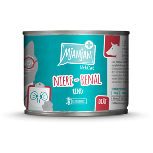 MjAMjAM VetCat Renal 6 x 200 g pour chat   boeuf pas cher