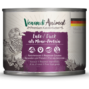 Venandi Animal - Cat Monoprotein 6x200g | Ente pas cher