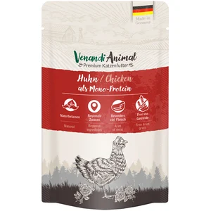 12x125g Venandi Animal monoprotéine poulet nourriture pour chat humide pas cher