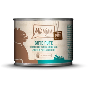 Comparateur de prix : 6x200g de bonne dinde pure MjAMjAM nourriture pour chat humide