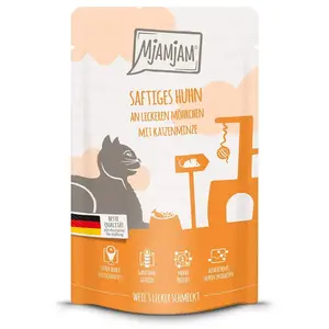 Comparateur de prix : MjAMjAM 12 x 125 g pour chat - poulet, carottes