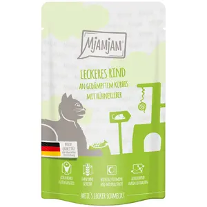 MjAMjAM 12 x 125 g pour chat - boeuf, potiron pas cher