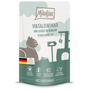 MjAMjAM 12 x 125 g pour chat - veau, dinde pas cher