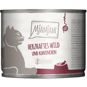 MjAMjAM Cat - Leckere Mahlzeiten Dose 6x200g | Wild & Kaninchen pas cher