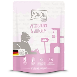 MjAMjAM 6 x 300 g pour chat - poulet, saumon sauvage pas cher