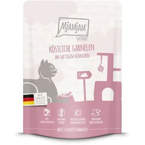 MjAMjAM 6 x 300 g pour chat - crevettes, poulet pas cher