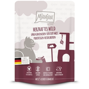 MjAMjAM 6 x 300 g pour chat - gibier, lapin, myrtilles pas cher