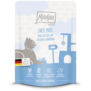 Comparateur de prix : MjAMjAM 6 x 300 g pour chat - canard, volaille, carottes