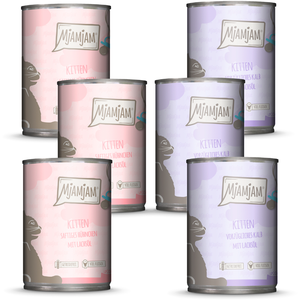 6x400g Mixpack MjAMjAM Kitten nourriture pour chat humide pas cher