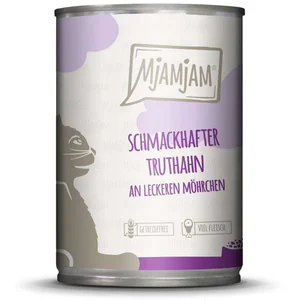 MjAMjAM Kat - Heerlijke maaltijden blik 6x400g - Kalkoen & wortelen pas cher