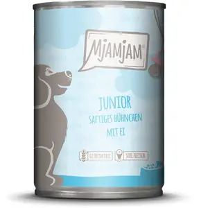 MjAMjAM Junior 6 x 400 g pour chiot - poulet, oeuf pas cher
