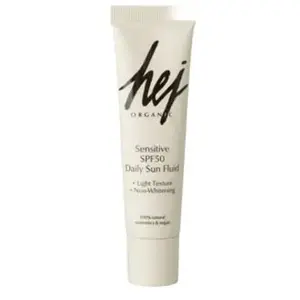 Hej Organic Sensitive SPF50 Daily Sun Fluid Gezichtscrème pas cher