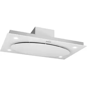 KLARSTEIN Secret Service Hotte aspirante ilôt plafond 220W 800m³/h LED -blanc pas cher