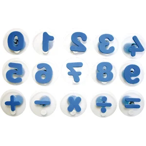 Giant stamps numbers set of 15 blue.Vendu parbol