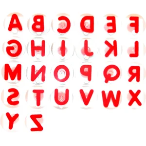 Eduplay Giant stamps capital letters set of 26 red.Vendu parbol