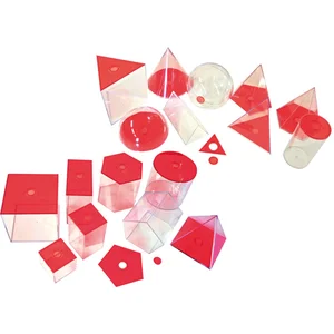 Eduplay geometrische vormen speelgoed transparant rood groot formaat. pas cher