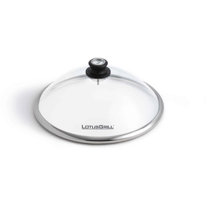 Comparateur de prix : LotusGrill Couvercle en verre + Thermomètre Petit Modèle - Diamêtre 34 DK-GH-34