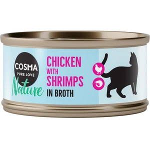 6x70g Cosma Nature thon du Pacifique - Pâtée pour chat pas cher