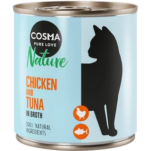 6x280g Cosma Nature, blanc de poulet & thon - Pâtée pour chat pas cher