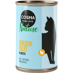 6x140g Cosma Nature filet de poulet - Pâtée pour chat pas cher