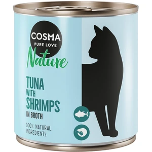 6x280g Cosma Nature,thon & crevettes - Pâtée pour chat pas cher