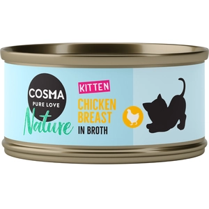 6x70g Cosma Nature Kitten poulet - Pâtée pour chat pas cher
