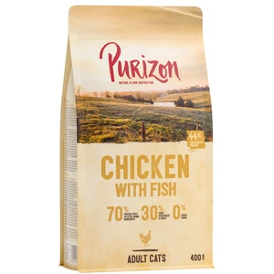 400g Adult poulet, poisson sans céréales Croquettes chat Purizon pas cher