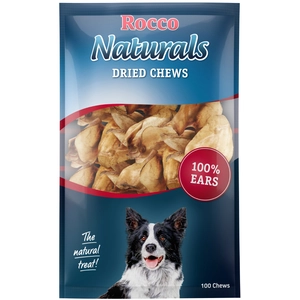 10 friandises Rocco, oreilles de boeuf naturelles pour chien pas cher