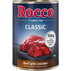 6x400g Rocco Classic boeuf, renne - Pâtée pour chien pas cher