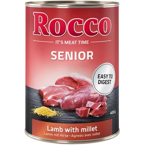 6x400g Rocco Senior agneau, millet - Pâtée pour chien pas cher