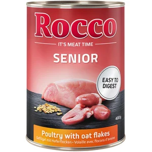 6x400g Rocco Senior volaille, flocons d'avoine - Pâtée pour chien pas cher