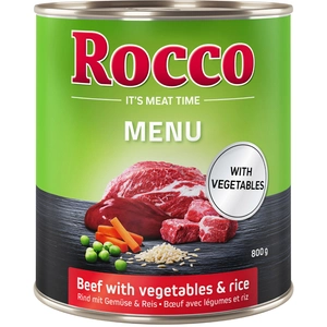 6x800g Rocco Menu boeuf - Pâtée pour chien pas cher