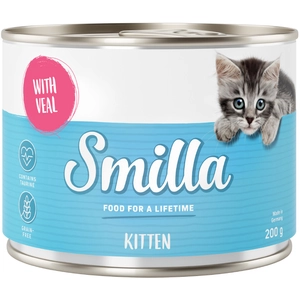 6x200g Smilla Kitten veau - Pâtée pour chaton pas cher