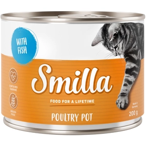 6x200g Smilla volaille, poisson - Pâtée pour chat pas cher