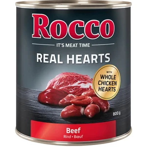 6x800g Rocco Real Hearts boeuf - Pâtée pour chien pas cher