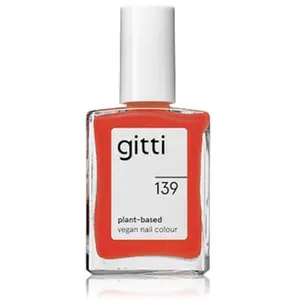 Gitti No. 139 - Fiery Orange Red - nagellak - minimaal 82% natuurlijk - 23 vrij - manicure - blijft 7 dagen zitten