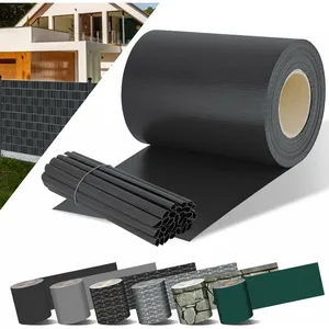 Bande brise-vue PVC - KESSER - Anthracite - 70 m - Résistant aux intempéries - Opaque - Montage sans outils pas cher