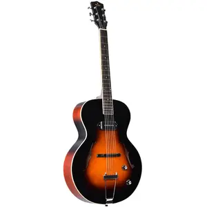 Sigma Guitars ATA-100E Archtop P90 sunburst semi-akoestische gitaar met koffer pas cher