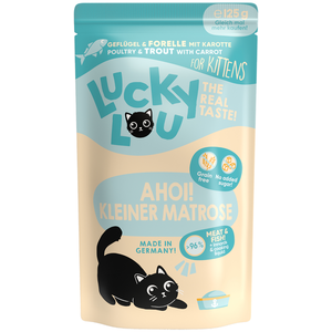 Lucky Lou chatons 16 x 125 g - volaille, truite pas cher
