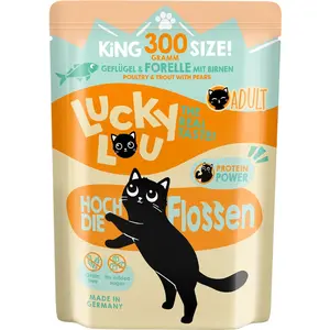 Lucky Lou adulte 6 x 300 g - Volaille & truite pas cher