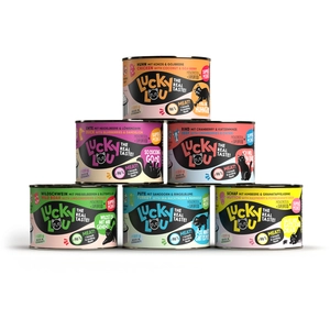 6x 200g Lucky Lou SuperMono² Mix (6 sortes) nourriture pour chat humide pas cher