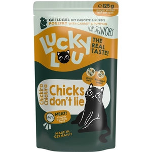 16x 125g Lucky Lou Senior nourriture pour chat humide pas cher