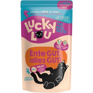 16x 125g Lucky Lou Adult volaille & canard nourriture pour chat humide pas cher