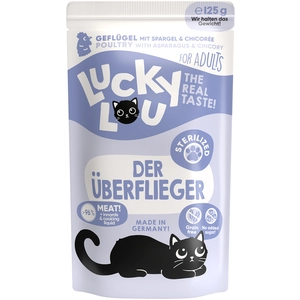 16x 125g Lucky Lou sterilised nourriture pour chat humide pas cher