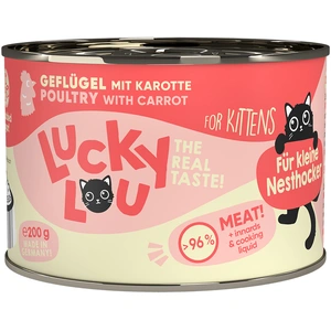 6x200g Lucky Lou Lifestage Kitten nourriture pour chat humide pas cher
