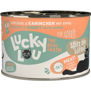 6x200g Lucky Lou Lifestage Adult volaille & lapin nourriture pour chat humide pas cher
