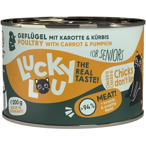 6x200g Lucky Lou Senior nourriture pour chat humide pas cher