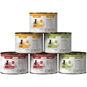 catz finefood Senior 6 x 200 g pour chat - lot mixte (3 variétés) pas cher