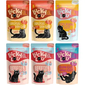 6x 125g Lucky Lou Adult Tasty-Mix nourriture pour chat humide pas cher