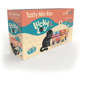 12x 125g Lucky Lou Adult Tasty-Mix nourriture pour chat humide pas cher